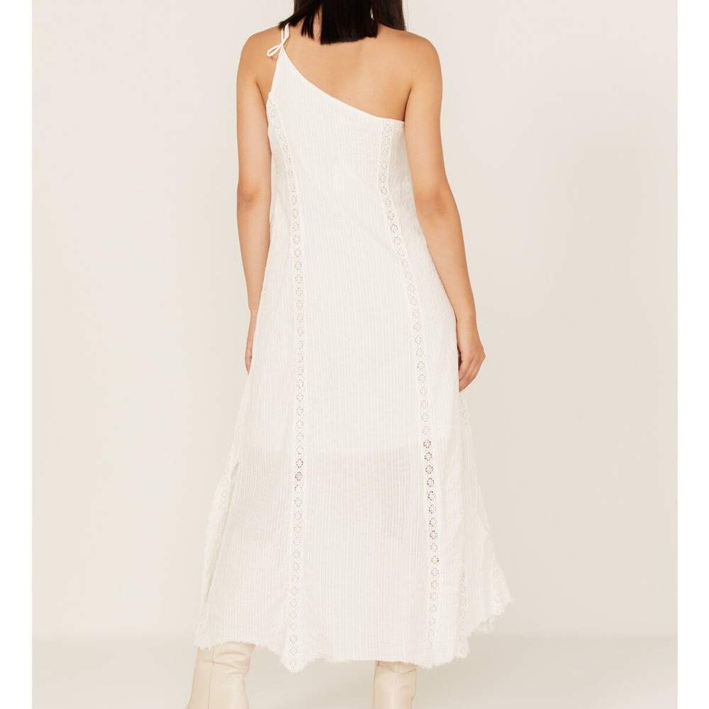 FREE PEOPLE BELLA ONE-SHOULDER MIDI DRESS in Ivory NWOT - Picture 4 of 13